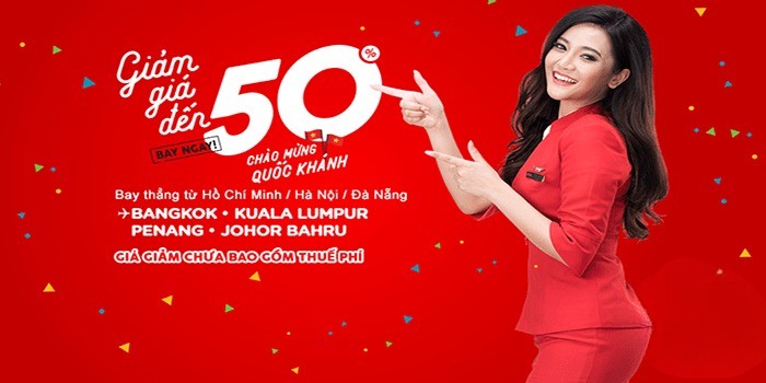 Giảm giá sốc chào mừng quốc khánh 02/09