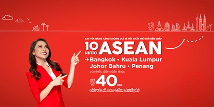 Bay khắp Đông Nam Á cùng AirAsia