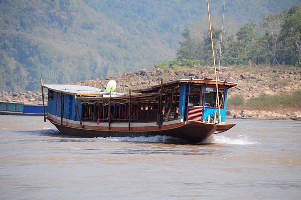 Sông Mekong tại Chiang Khong Chiang Rai nhìn sang Lào