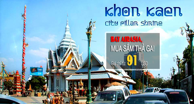 Vé máy bay đi Khon Kaen giá rẻ