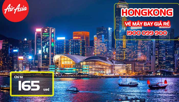 vé máy bay đi hong kong Air Asia