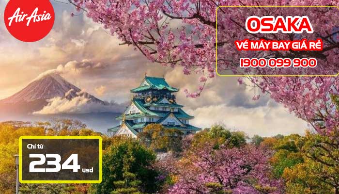 Vé máy bay đi Osaka Air Asia